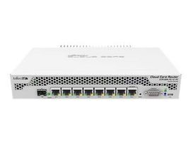 MikroTik Cloud Core Router CCR1009-7G-1C-PC - Router - GigE - montaje en rack - 272 X 190 X47mm - RouterOS - RAM: 1 GB - Almacenamiento: 128 MB - PoE Pasivo MikroTik Cloud Core Router CCR1009-7G-1C-PC - Router - GigE - montaje en rack - 272 X 190 X47mm - RouterOS - RAM: 1 GB - Almacenamiento: 128 MB - PoE Pasivo