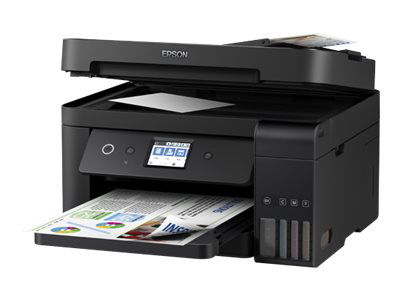 Epson EcoTank L6191 - Impresora multifunción - color - chorro de tinta - Legal (216 x 356 mm) (original) - A4/Legal (material) - hasta 11 ppm (copiando) - hasta 33 ppm (impresión) - 250 hojas - USB 2.0, LAN, Wi-Fi(n)