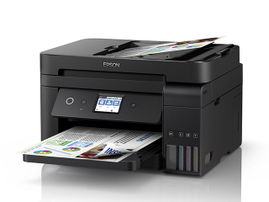 Epson EcoTank L6191 - Impresora multifunción - color - chorro de tinta - Legal (216 x 356 mm) (original) - A4/Legal (material) - hasta 11 ppm (copiando) - hasta 33 ppm (impresión) - 250 hojas - USB 2.0, LAN, Wi-Fi(n)