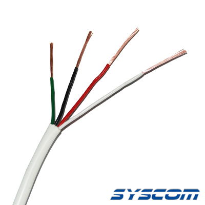 Cable Calibre 22, 4 Hilos, 305M, Color Blanco, Hecho en México Cable Calibre 22, 4 Hilos, 305M, Color Blanco, Hecho en México
