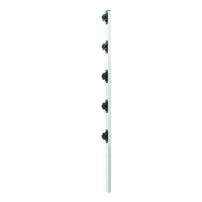 Poste de Paso de 1.2m para Cerca Electrificada de PTR Cuadrado de Aluminio de 1