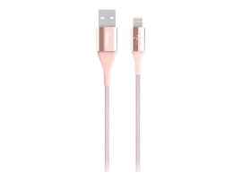 Belkin MIXIT DuraTek Lightning to USB Cable - Cable Lightning - USB (M) a Lightning (M) - 1.22 m - blindado - dorado rosa - para Apple iPad/iPhone/iPod (Lightning)