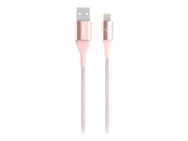 Belkin MIXIT DuraTek Lightning to USB Cable - Cable Lightning - USB (M) a Lightning (M) - 1.22 m - blindado - dorado rosa - para Apple iPad/iPhone/iPod (Lightning)
