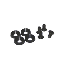 Kit de 4 tornillos y 4 arandelas de plástico para instalación de equipo en rack