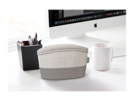 HoMedics UV-CLEAN Portable Sanitizer Bag SAN-B100 - UV disinfector para control remoto, teléfono móvil, joyas, llaves, tweezers, brochas de maquillaje - gris