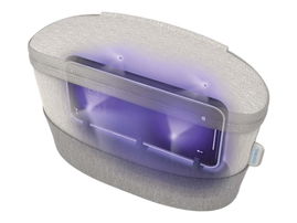 HoMedics UV-CLEAN Portable Sanitizer Bag SAN-B100 - UV disinfector para control remoto, teléfono móvil, joyas, llaves, tweezers, brochas de maquillaje - gris