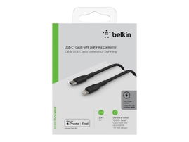 Belkin BoostCharge - Cable Lightning - 24 pin USB-C macho a Lightning macho - 1 m - negro - suministro de potencia USB (18W) Belkin BoostCharge - Cable Lightning - 24 pin USB-C macho a Lightning macho - 1 m - negro - suministro de potencia USB (18W)