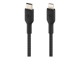 Belkin BoostCharge - Cable Lightning - 24 pin USB-C macho a Lightning macho - 1 m - negro - suministro de potencia USB (18W) Belkin BoostCharge - Cable Lightning - 24 pin USB-C macho a Lightning macho - 1 m - negro - suministro de potencia USB (18W)
