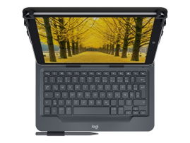 Logitech Universal Folio for 9-10 inch Tablets - Caja de teclado y folio - inalámbrico - Bluetooth 3.0 - No incluye pluma digital Logitech Universal Folio for 9-10 inch Tablets - Caja de teclado y folio - inalámbrico - Bluetooth 3.0 - No incluye pluma digital