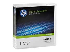 HPE RW Data Cartridge - LTO Ultrium 4 - 800 GB / 1.6 TB - etiquetas de escritura - verde - para HPE MSL4048; StorageWorks Enterprise Modular Library E-Series; StoreEver Ultrium 1840