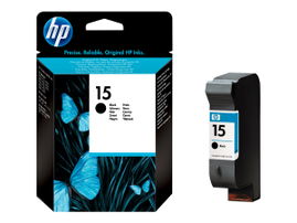 HP 15 - 25 ml - negro - original - cartucho de tinta - para Deskjet 38XX; Fax 1230; Officejet 5110, 720, 72XX, v30, v40; psc 500, 720, 750, 920, 950
