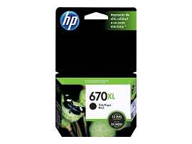 HP 670XL - 14 ml - Alto rendimiento - negro - original - Ink Advantage - cartucho de tinta - para Deskjet Ink Advantage 3525, Ink Advantage 4615, Ink Advantage 4625, Ink Advantage 5525