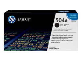 HP 504A - Negro - original - LaserJet - cartucho de tóner (CE250A) - para Color LaserJet CM3530 MFP, CM3530fs MFP, CP3525, CP3525dn, CP3525n, CP3525x