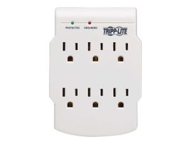 Tripp Lite Surge Protector Wallmount Direct Plug In 120V 6 Outlet 540 Joules - Protector contra sobretensiones - CA 120 V - conectores de salida: 6 - Canadá, Estados Unidos - blanco Tripp Lite Surge Protector Wallmount Direct Plug In 120V 6 Outlet 540 Joules - Protector contra sobretensiones - CA 120 V - conectores de salida: 6 - Canadá, Estados Unidos - blanco