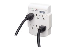 Tripp Lite Surge Protector Wallmount Direct Plug In 120V 6 Outlet 540 Joules - Protector contra sobretensiones - CA 120 V - conectores de salida: 6 - Canadá, Estados Unidos - blanco Tripp Lite Surge Protector Wallmount Direct Plug In 120V 6 Outlet 540 Joules - Protector contra sobretensiones - CA 120 V - conectores de salida: 6 - Canadá, Estados Unidos - blanco
