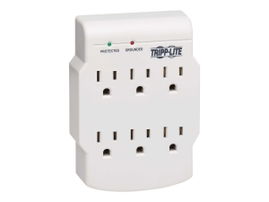 Tripp Lite Surge Protector Wallmount Direct Plug In 120V 6 Outlet 540 Joules - Protector contra sobretensiones - CA 120 V - conectores de salida: 6 - Canadá, Estados Unidos - blanco Tripp Lite Surge Protector Wallmount Direct Plug In 120V 6 Outlet 540 Joules - Protector contra sobretensiones - CA 120 V - conectores de salida: 6 - Canadá, Estados Unidos - blanco