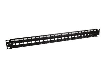 Nexxt - Tablero de conexiones - instalable en bastidor - negro, RAL 9005 - 1U - 19