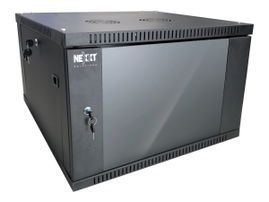 Nexxt Solutions SKD - Armario - instalable en pared - RAL 9005, negro barniz - 6U - 19
