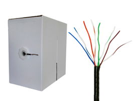 CABLE UTP CAT5E MAXICABLE NEGRO RECUBRIMIENTO DE COBRE CCA 305 MTS PARA APLICACIONES DE CCTV Y REDES DOMESTICAS, CUBIERTA PVC CABLE UTP CAT5E MAXICABLE NEGRO RECUBRIMIENTO DE COBRE CCA 305 MTS PARA APLICACIONES DE CCTV Y REDES DOMESTICAS, CUBIERTA PVC