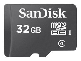 SanDisk - Tarjeta de memoria flash - 32 GB - Class 4 - microSDHC - negro