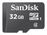 SanDisk - Tarjeta de memoria flash - 32 GB - Class 4 - microSDHC - negro
