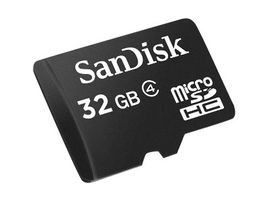 SanDisk - Tarjeta de memoria flash - 32 GB - Class 4 - microSDHC - negro SanDisk - Tarjeta de memoria flash - 32 GB - Class 4 - microSDHC - negro