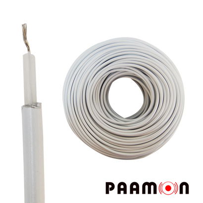 CABLE DOBLE AISLADO DE ALTO VOLTAJE/ USO EN CERCAS ELECTRIFICADAS/ CALIBRE 16/ ANTI-OXIDABLE/ FACIL MANEJO/ ALTA CONDUCTIVIDAD/ DIAMETRO UNIFORME/ 100MTS.