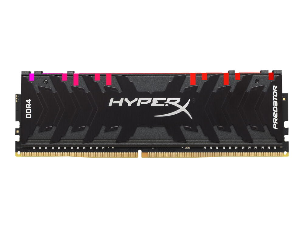 HyperX Predator RGB - DDR4 - módulo - 8 GB - DIMM de 288 espigas - 3000 MHz / PC4-24000 - CL15 - 1.35 V - sin búfer - no ECC - negro