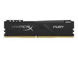 HyperX FURY - DDR4 - módulo - 8 GB - DIMM de 288 espigas - 2666 MHz / PC4-21300 - CL16 - 1.2 V - sin búfer - no ECC - negro