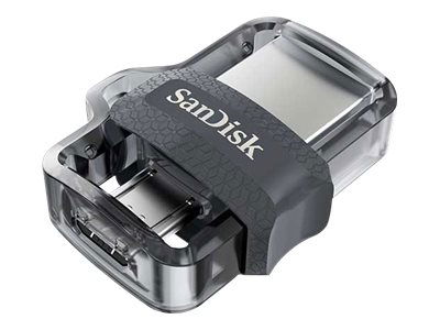 SanDisk Ultra Dual - Unidad flash USB - 64 GB - USB 3.0 / micro USB