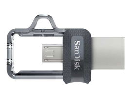 SanDisk Ultra Dual - Unidad flash USB - 64 GB - USB 3.0 / micro USB
