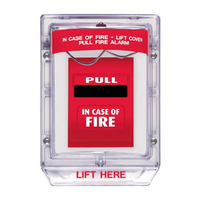 Protector de Policarbonato Súper Resistente para Palanca de Incendio Texto en Ingles Protector de Policarbonato Súper Resistente para Palanca de Incendio Texto en Ingles