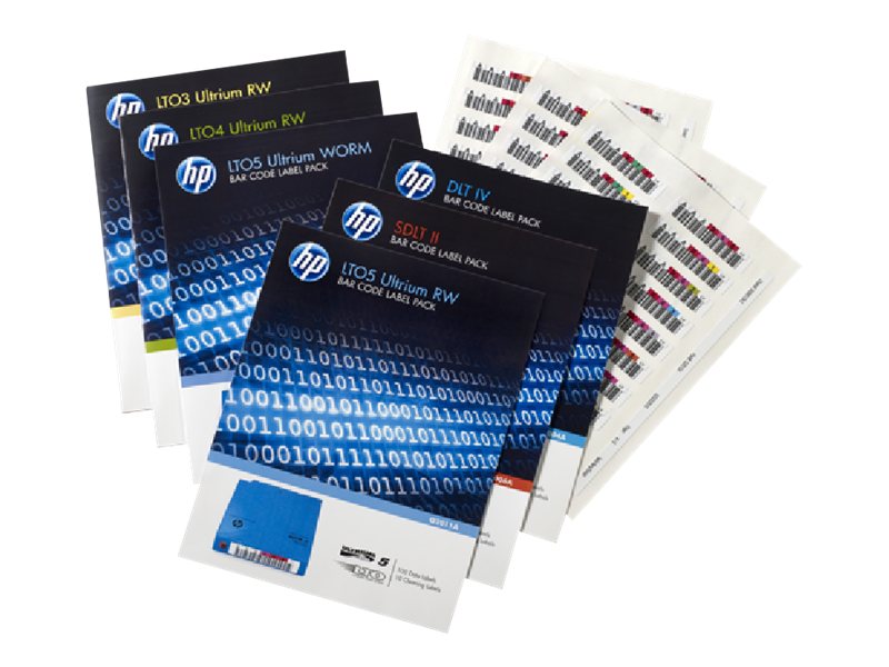 HPE Ultrium 6 RW Bar Code Label Pack - Etiquetas código de barras - para StoreEver MSL2024, MSL4048, MSL8096; StoreEver 1/8 G2