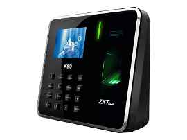 ZKTeco - K50 - Sistema de reloj registrador - Capacidad huella digital:800 - Capacidad ID Card: 800 - Ethernet, USB - TCP/IP,USB Host