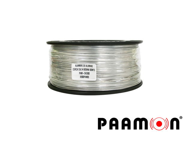 ALAMBRE DE ALUMINIO PAMON PAM-CAC600 PARA CERCA ELECTRIFICADA/ CALIBRE 14 / BOBINA DE 500MTS/ ALTA CONDUCTIVIDAD/ DIÁMETRO UNIFORME/ ANTI-OXIDANTE / FACIL MANEJO