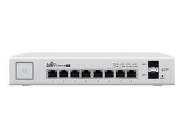 Ubiquiti UniFi Switch US-8-150W - Conmutador - Gestionado - 8 x 10/100/1000 (PoE+) + 2 x Gigabit SFP - sobremesa - PoE+