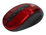 Klip Xtreme KMW-330 Vector - Ratón - ergonómico - óptico - 6 botones - inalámbrico - 2.4 GHz - receptor inalámbrico USB - rojo