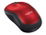 Logitech M185 - Ratón - diestro y zurdo - óptico - inalámbrico - 2.4 GHz - receptor inalámbrico USB - rojo
