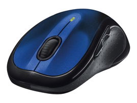 Logitech M510 - Ratón - diestro - laser - 7 botones - inalámbrico - 2.4 GHz - receptor inalámbrico USB - azul