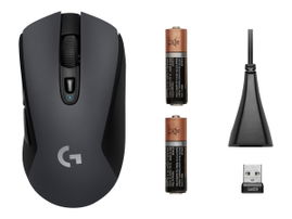 Logitech G603 - Ratón - ergonómico - óptico - 6 botones - inalámbrico - Bluetooth, 2.4 GHz - receptor inalámbrico USB