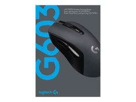 Logitech G603 - Ratón - ergonómico - óptico - 6 botones - inalámbrico - Bluetooth, 2.4 GHz - receptor inalámbrico USB