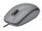 Logitech M110 Silent - Ratón - diestro y zurdo - óptico - 3 botones - cableado - USB - gris