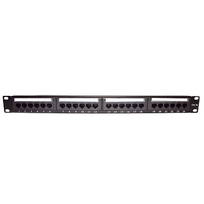 Panel de parcheo de impacto (110) UTP de 24 puertos Cat5e, 19in con barra para organizar cable Panel de parcheo de impacto (110) UTP de 24 puertos Cat5e, 19in con barra para organizar cable
