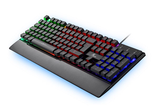 Teclado Gaming Membrana Xtech XTK-510S - Iluminación LED - Español