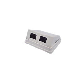 Caja de pared angulada incluye 2 jacks UTP cat5e Keystone Caja de pared angulada incluye 2 jacks UTP cat5e Keystone