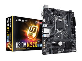Gigabyte H310M M.2 - 1.0 - placa base - micro ATX - LGA1151 Socket - H310 Chipset - USB 3.1 Gen 1 - Gigabit LAN - Tarjeta gráfica (CPU necesaria) - HD Audio (8-canales)