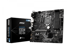 MSI - B365M PRO-VH - Motherboard - Micro ATX - LGA1151 Socket - Intel B365 - para Core i3 / para Core i5 / para Core i7 / para Celeron / para Pentium - Intel HD Graphics