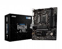 MSI - B460M-A PRO - Motherboard - Micro ATX - LGA1200 Socket - Intel B460 - para Celeron / para Pentium / para Core i3 / para Core i5 / para Core i7 / para Core i9 - Intel HD Graphics - Sound card MSI - B460M-A PRO - Motherboard - Micro ATX - LGA1200 Socket - Intel B460 - para Celeron / para Pentium / para Core i3 / para Core i5 / para Core i7 / para Core i9 - Intel HD Graphics - Sound card