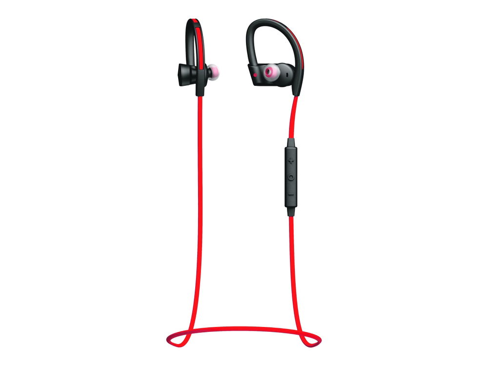 Jabra Sport Pace - Auriculares internos con micro - en oreja - montaje encima de la oreja - Bluetooth - inalámbrico - rojo