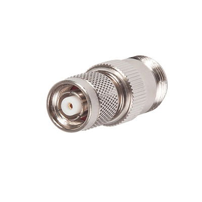 Adaptador en Línea, de Conector TNC Macho Inverso a N Hembra, Niquel/ Oro/ Teflón. Adaptador en Línea, de Conector TNC Macho Inverso a N Hembra, Niquel/ Oro/ Teflón.